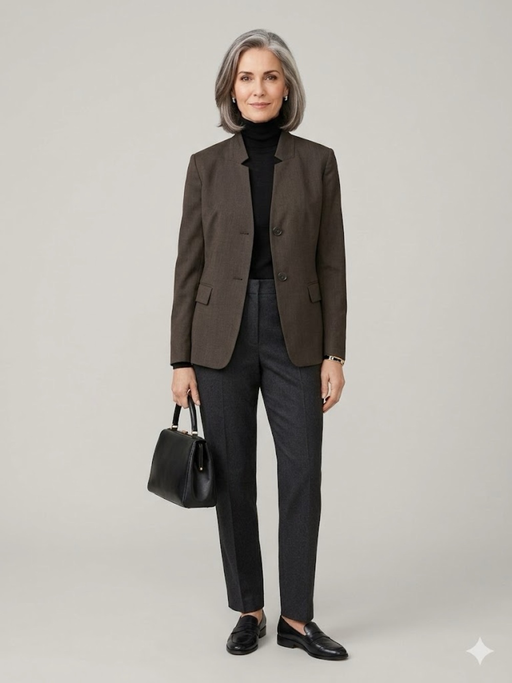 Lafayette 148 New York Black Blazer Collar Detail